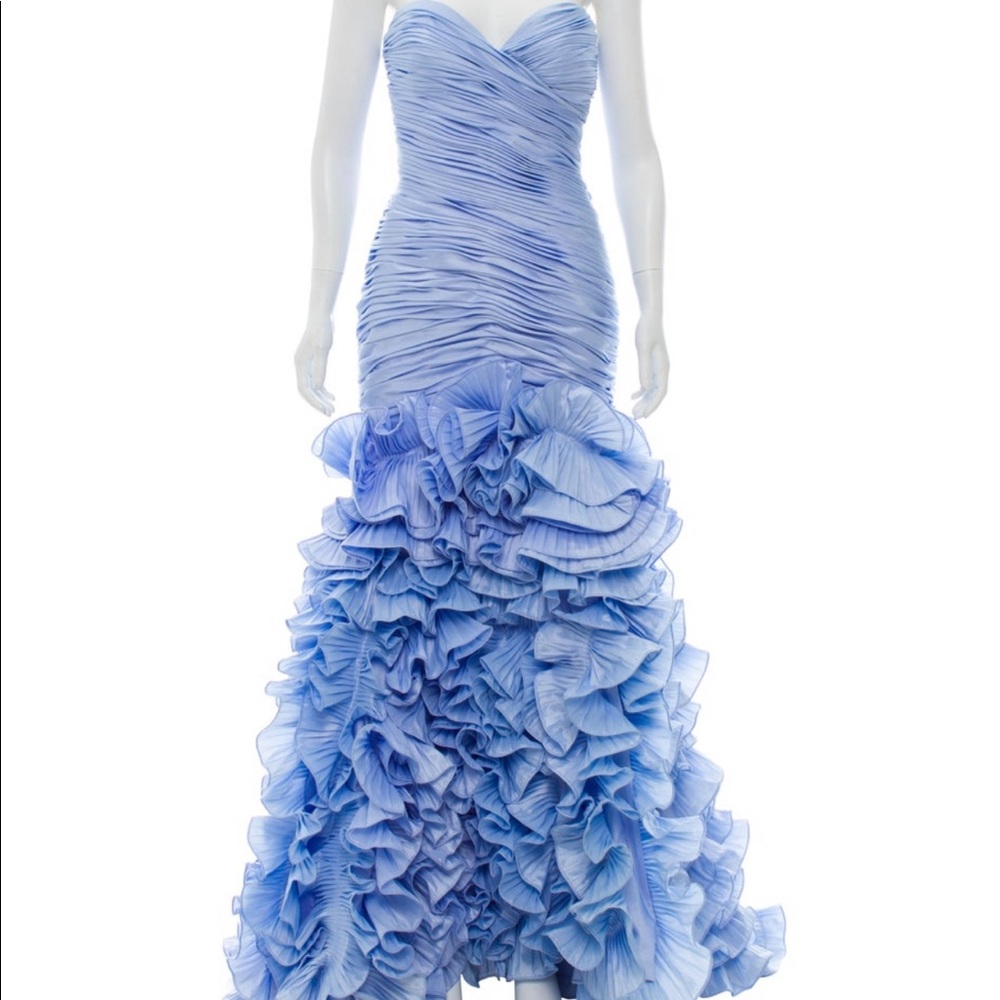 Jovani Couture Strapless Ballgown with Shawl
